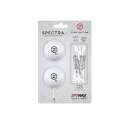Zero Friction Spectra two ball-tee pack, Weiß