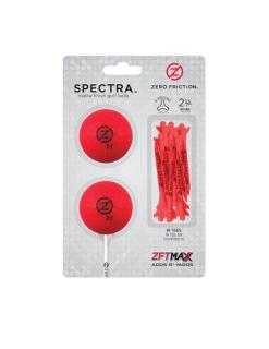 Zero Friction Spectra two ball-tee pack, Rot