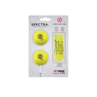 Zero Friction Spectra two ball-tee pack, Gelb