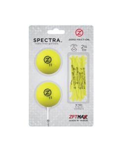 Zero Friction Spectra two ball-tee pack, Gelb