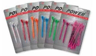 ZF Power Tees, 3 Prong, 3 Composite, 20/Pack - Lime