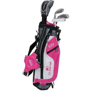 U.S. Kids 2016 Ultralight 45 4-Club Stand Bag Set Pink