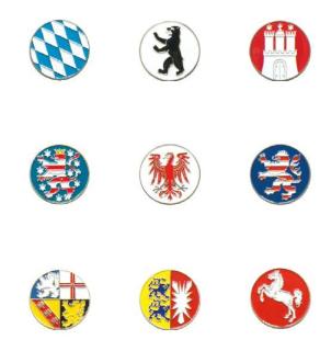 Flag 18 One Size Ballmarker Bundes-/Länder