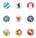 Flag 18 One Size Ballmarker Bundes-/Länder