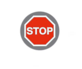 One Size Ballmarker Stop-Schild