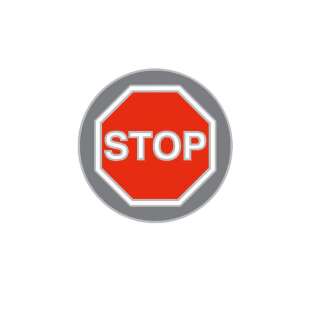 One Size Ballmarker Stop-Schild