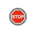 One Size Ballmarker Stop-Schild