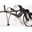 JUCAD CARBON ZEBRA - 3rädrig, weiß-schwarz matt lackiert im 3K-Design