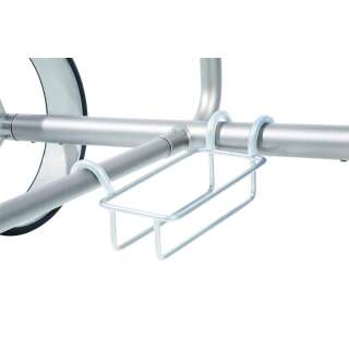 JUCAD POWERPACK-AKKUHALTERUNG für JuCad ElektroTROLLEYs aus Titan und Edelstahl, Achse Ø 38 mm - silber