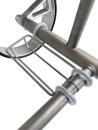 JUCAD POWERPACK-AKKUHALTERUNG für JuCad ElektroTROLLEYs aus Carbon oder Aluminiumlegierung, Achse Ø 42 mm - schwarz