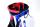JUCAD BAG 2in1 WATERPROOF - blau-weiß-rot