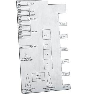 Griffgrößen Messlehre