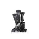 JUCAD DRIVER HEADCOVER mit 4 Tees und 1 Pitchgabel - schwarz