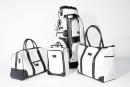 JUCAD SCHULTERTASCHE SYDNEY - schwarz-braun