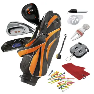 Golf Einsteiger Halbsatz Damen Rechtshand Rot - Midsize - maßgeschneidert