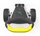 Powakaddy Touch white mit gelbem Trimm Bleigelbatterie inkl. Scorekartenhalterung & Schirmhalterung