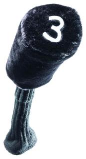 Single-Headcover mit Strumpf / schwarz 3