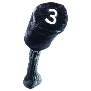 Single-Headcover mit Strumpf / schwarz 3