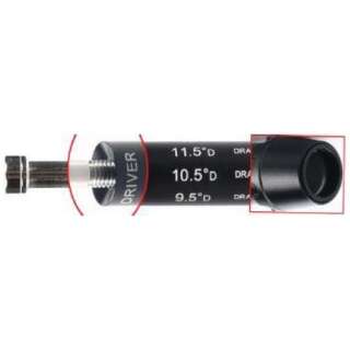 Ersatz Schaft Adapter für Cobra King F8/F7/BIO Driver 9°-12°  0.335 - schwarz
