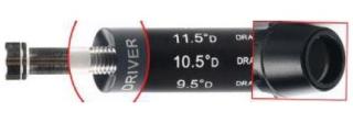 Ersatz Schaft Adapter für Cobra King F8/F7/BIO Driver 9°-12°  0.335 - schwarz