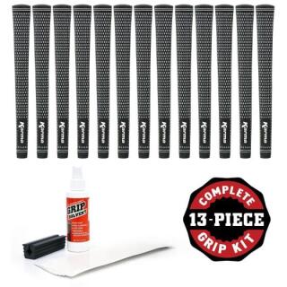 Karma Black/White Velvet Jumbo Griff Set (13 x Griffe, 13 x Tape, Solvent und Schaftklammer)